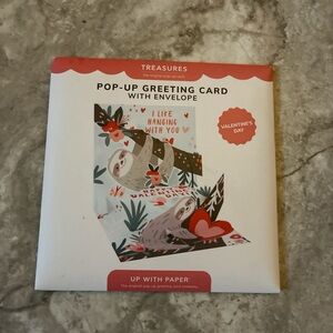 Up With Paper Pop-Up Greeting Card with Envelope